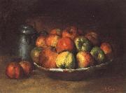 Gustave Courbet Still life with Apples and a Pomegranate USA oil painting artist